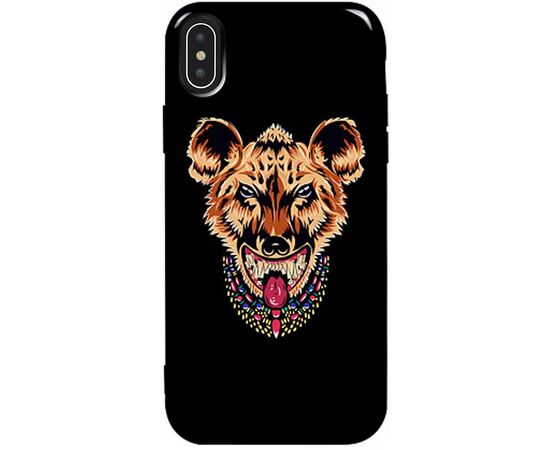 Придбати Чехол-накладка TOTO Pure TPU 2mm Print Case Apple iPhone X/XS #26 Hyena Black, image , характеристики, відгуки