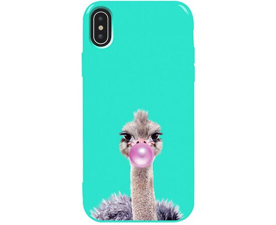 Придбати Чехол-накладка TOTO Pure TPU 2mm Print Case Apple iPhone X/XS #38 Ostrich Gum Mint, image , характеристики, відгуки