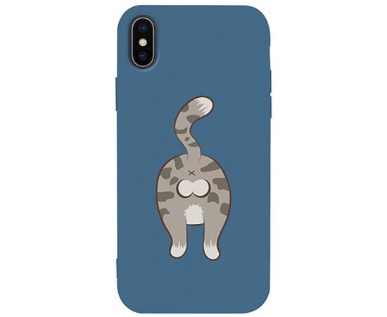 Придбати Чехол-накладка TOTO Matt TPU 2mm Print Case Apple iPhone X/XS #62 Catzad Navy Blue, image , характеристики, відгуки