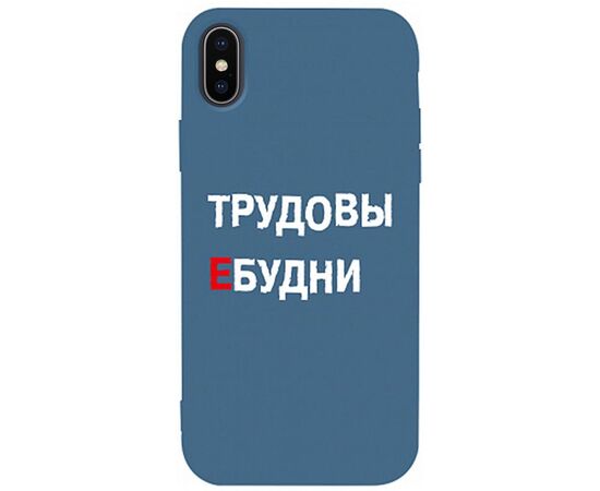 Придбати Чехол-накладка TOTO Matt TPU 2mm Print Case Apple iPhone X/XS #78 Budni Navy Blue, image , характеристики, відгуки