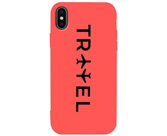 Придбати Чехол-накладка TOTO Matt TPU 2mm Print Case Apple iPhone X/XS #45 Travel Orange, image , характеристики, відгуки