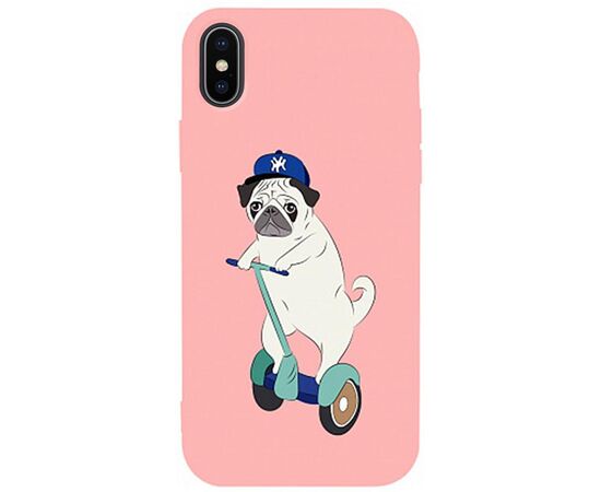 Придбати Чехол-накладка TOTO Matt TPU 2mm Print Case Apple iPhone X/XS #2 Dog Skate Pink, image , характеристики, відгуки