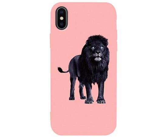 Придбати Чехол-накладка TOTO Matt TPU 2mm Print Case Apple iPhone X/XS #36 Blacklion Pink, image , характеристики, відгуки