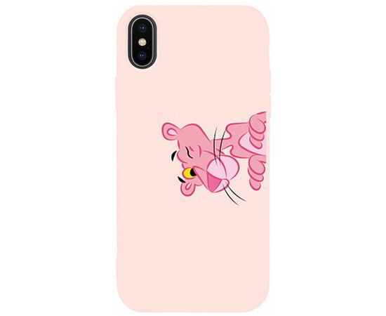 Придбати Чехол-накладка TOTO Matt TPU 2mm Print Case Apple iPhone X/XS #54 Pink Pantera Sand pink, image , характеристики, відгуки