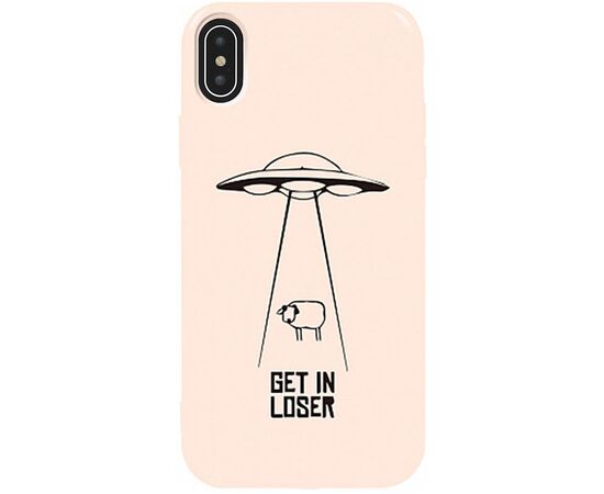 Придбати Чехол-накладка TOTO Pure TPU 2mm Print Case Apple iPhone X/XS #70 Get Loser Sand pink, image , характеристики, відгуки