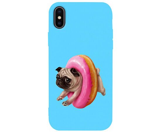 Придбати Чехол-накладка TOTO Matt TPU 2mm Print Case Apple iPhone X/XS #34 Dog Donat Sky Blue, image , характеристики, відгуки