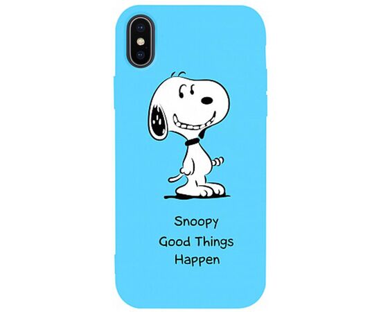 Придбати Чехол-накладка TOTO Matt TPU 2mm Print Case Apple iPhone X/XS #64 Snoopy Sky Blue, image , характеристики, відгуки