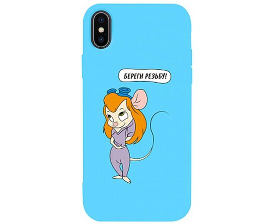 Придбати Чехол-накладка TOTO Matt TPU 2mm Print Case Apple iPhone X/XS #72 Rezba Sky Blue, image , характеристики, відгуки