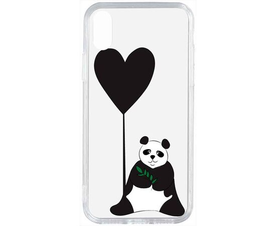 Придбати Чехол-накладка TOTO Acrylic+TPU Print Case Apple iPhone X/XS #53 Panda B Transparent, image , характеристики, відгуки