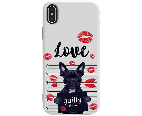 Придбати Чехол-накладка TOTO Pure TPU 2mm Print Case Apple iPhone X/XS #39 Dog Kiss White, image , характеристики, відгуки