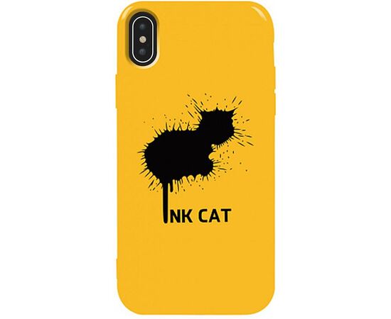 Придбати Чехол-накладка TOTO Pure TPU 2mm Print Case Apple iPhone X/XS #48 Inkcat Yellow, image , характеристики, відгуки