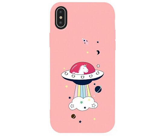 Придбати Чехол-накладка TOTO Matt TPU 2mm Print Case Apple iPhone XS Max #17 Ufo Pink, image , характеристики, відгуки