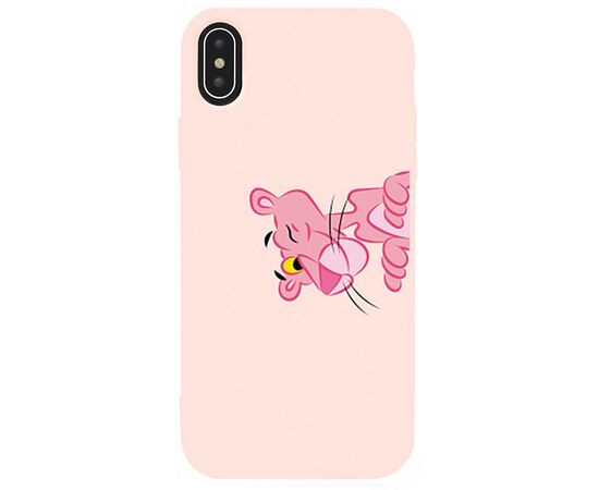 Придбати Чехол-накладка TOTO Matt TPU 2mm Print Case Apple iPhone XS Max #54 Pink Pantera Sand pink, image , характеристики, відгуки