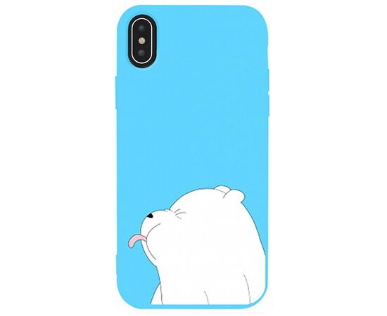 Придбати Чехол-накладка TOTO Matt TPU 2mm Print Case Apple iPhone XS Max #57 Bear Tongue Sky Blue, image , характеристики, відгуки