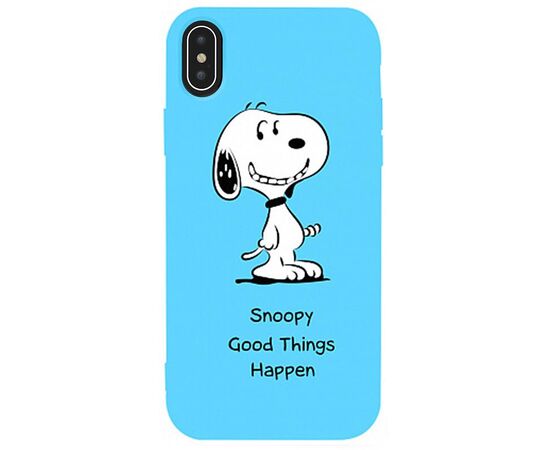 Придбати Чехол-накладка TOTO Matt TPU 2mm Print Case Apple iPhone XS Max #64 Snoopy Sky Blue, image , характеристики, відгуки