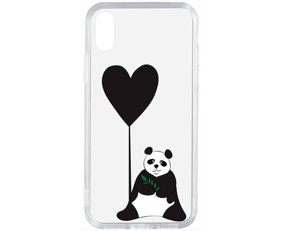 Придбати Чехол-накладка TOTO Acrylic+TPU Print Case Apple iPhone XS Max #53 Panda B Transparent, image , характеристики, відгуки