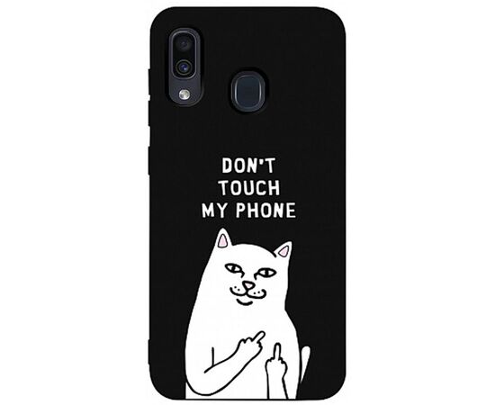 Купить Чехол-накладка TOTO Matt TPU 2mm Print Case Samsung Galaxy A20/A30 #58 Cat Dontouch Black, фото , характеристики, отзывы