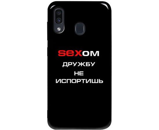 Купить Чехол-накладка TOTO Pure TPU 2mm Print Case Samsung Galaxy A20/A30 #22 Sex Black, фото , характеристики, отзывы