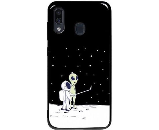 Придбати Чехол-накладка TOTO Pure TPU 2mm Print Case Samsung Galaxy A20/A30 #40 Ufo Moon Black, image , характеристики, відгуки