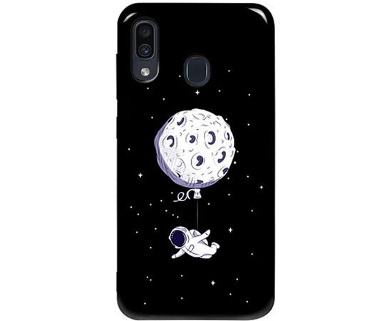 Придбати Чехол-накладка TOTO Pure TPU 2mm Print Case Samsung Galaxy A20/A30 #47 Space Moon Black, image , характеристики, відгуки