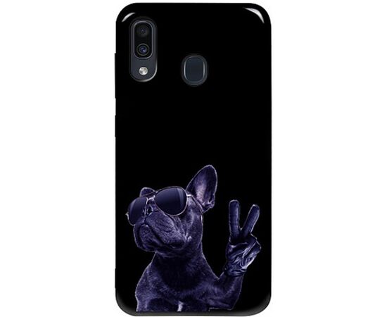 Купить Чехол-накладка TOTO Pure TPU 2mm Print Case Samsung Galaxy A20/A30 #80 Cooldog Black, фото , характеристики, отзывы