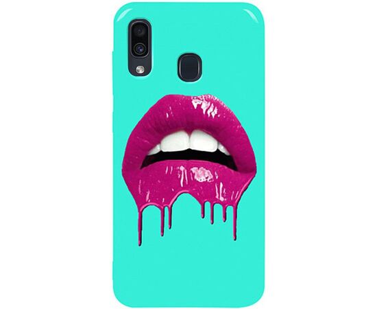 Придбати Чехол-накладка TOTO Pure TPU 2mm Print Case Samsung Galaxy A20/A30 #32 Lips Mint, image , характеристики, відгуки