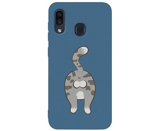 Купить Чехол-накладка TOTO Matt TPU 2mm Print Case Samsung Galaxy A20/A30 #62 Catzad Navy Blue, фото , характеристики, отзывы