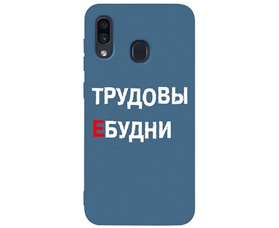 Купить Чехол-накладка TOTO Matt TPU 2mm Print Case Samsung Galaxy A20/A30 #78 Budni Navy Blue, фото , характеристики, отзывы