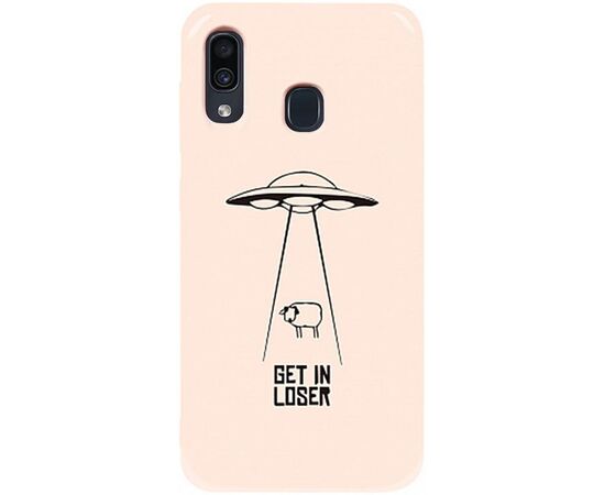 Купить Чехол-накладка TOTO Pure TPU 2mm Print Case Samsung Galaxy A20/A30 #70 Get Loser Sand pink, фото , характеристики, отзывы