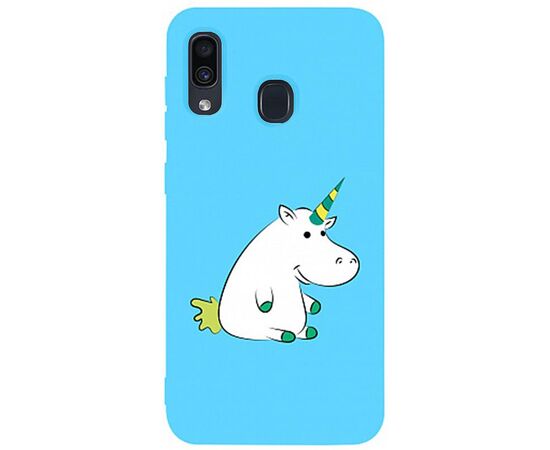 Купить Чехол-накладка TOTO Matt TPU 2mm Print Case Samsung Galaxy A20/A30 #1 Unicorn Circle Sky Blue, фото , характеристики, отзывы