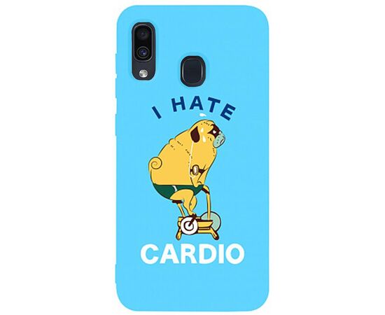 Купить Чехол-накладка TOTO Matt TPU 2mm Print Case Samsung Galaxy A20/A30 #5 Hate Cardio Sky Blue, фото , характеристики, отзывы