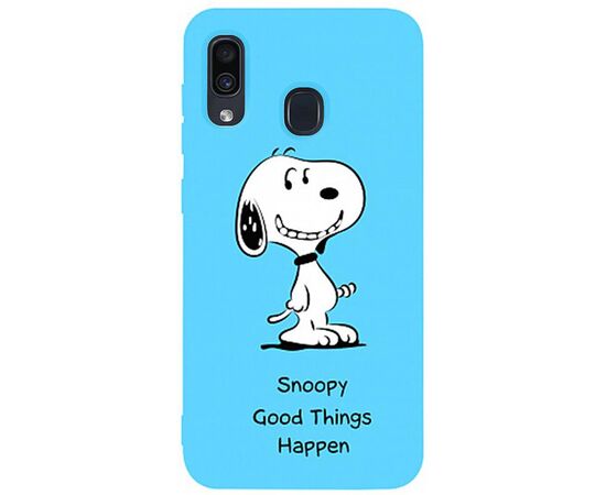 Придбати Чехол-накладка TOTO Matt TPU 2mm Print Case Samsung Galaxy A20/A30 #64 Snoopy Sky Blue, image , характеристики, відгуки