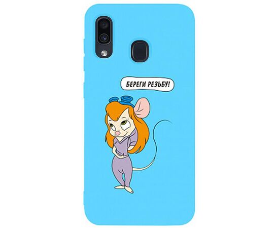 Купить Чехол-накладка TOTO Matt TPU 2mm Print Case Samsung Galaxy A20/A30 #72 Rezba Sky Blue, фото , характеристики, отзывы