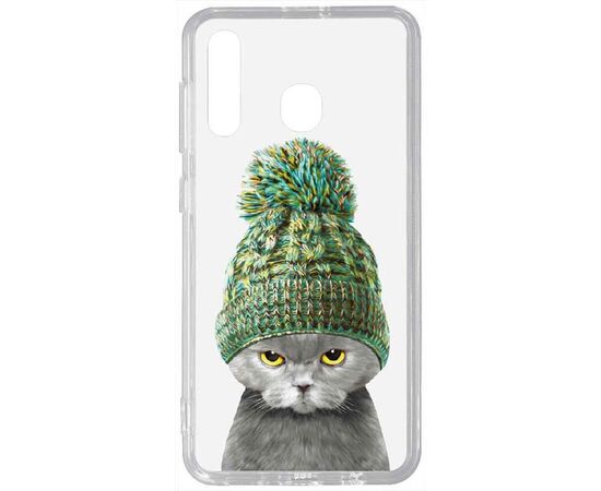 Купить Чехол-накладка TOTO Acrylic+TPU Print Case Samsung Galaxy A20/A30 #7 Cat In Hat Transparent, фото , характеристики, отзывы