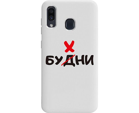 Придбати Чехол-накладка TOTO Pure TPU 2mm Print Case Samsung Galaxy A20/A30 #73 Buhni White, image , характеристики, відгуки