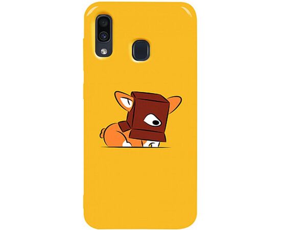 Придбати Чехол-накладка TOTO Pure TPU 2mm Print Case Samsung Galaxy A20/A30 #31 Korgi Yellow, image , характеристики, відгуки