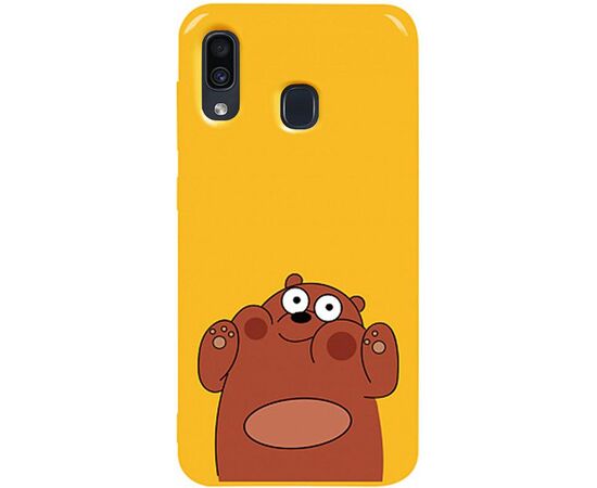 Придбати Чехол-накладка TOTO Pure TPU 2mm Print Case Samsung Galaxy A20/A30 #56 Bear Ups Yellow, image , характеристики, відгуки