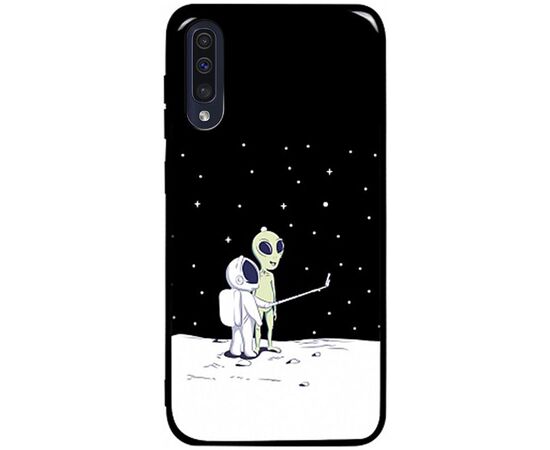 Купить Чехол-накладка TOTO Pure TPU 2mm Print Case Samsung Galaxy A30s/A50/A50s #40 Ufo Moon Black, фото , характеристики, отзывы