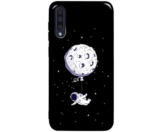 Придбати Чехол-накладка TOTO Pure TPU 2mm Print Case Samsung Galaxy A30s/A50/A50s #47 Space Moon Black, image , характеристики, відгуки