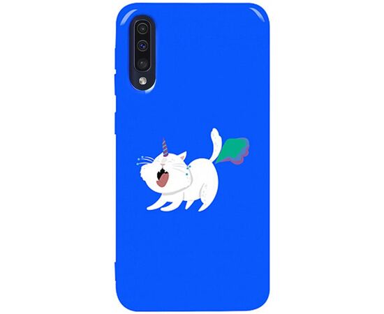 Придбати Чехол-накладка TOTO Pure TPU 2mm Print Case Samsung Galaxy A30s/A50/A50s #6 Cat Puk Blue, image , характеристики, відгуки