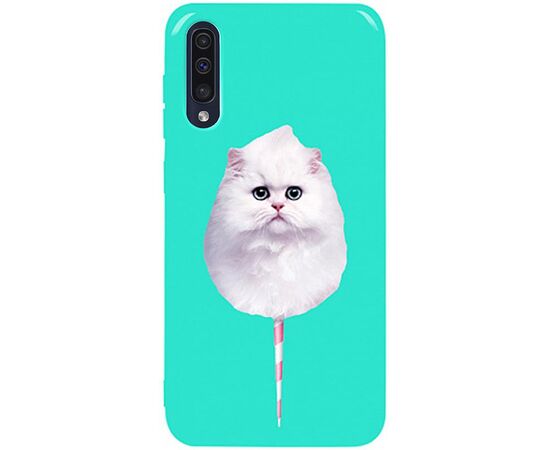 Придбати Чехол-накладка TOTO Pure TPU 2mm Print Case Samsung Galaxy A30s/A50/A50s #9 Cat Candy Mint, image , характеристики, відгуки