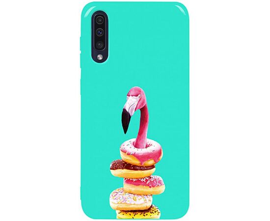 Придбати Чехол-накладка TOTO Pure TPU 2mm Print Case Samsung Galaxy A30s/A50/A50s #35 Flamingo Donats Mint, image , характеристики, відгуки