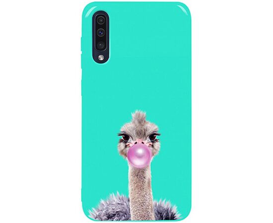 Придбати Чехол-накладка TOTO Pure TPU 2mm Print Case Samsung Galaxy A30s/A50/A50s #38 Ostrich Gum Mint, image , характеристики, відгуки