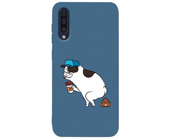 Придбати Чехол-накладка TOTO Matt TPU 2mm Print Case Samsung Galaxy A30s/A50/A50s #50 Mops Kak Navy Blue, image , характеристики, відгуки