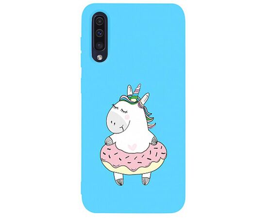 Придбати Чехол-накладка TOTO Matt TPU 2mm Print Case Samsung Galaxy A30s/A50/A50s #3 Unicorn Donut Sky Blue, image , характеристики, відгуки