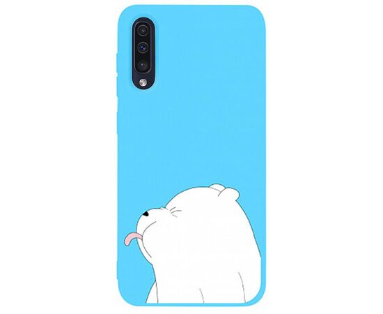 Купить Чехол-накладка TOTO Matt TPU 2mm Print Case Samsung Galaxy A30s/A50/A50s #57 Bear Tongue Sky Blue, фото , характеристики, отзывы