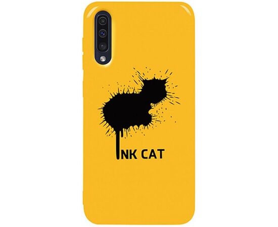 Придбати Чехол-накладка TOTO Pure TPU 2mm Print Case Samsung Galaxy A30s/A50/A50s #48 Inkcat Yellow, image , характеристики, відгуки