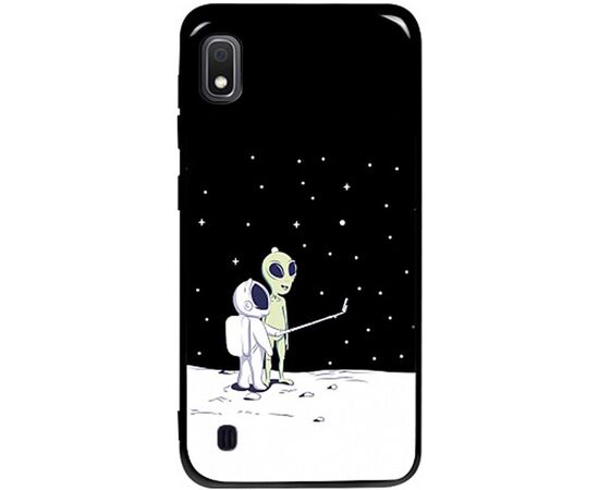 Придбати Чехол-накладка TOTO Pure TPU 2mm Print Case Samsung Galaxy A10 #40 Ufo Moon Black, image , характеристики, відгуки