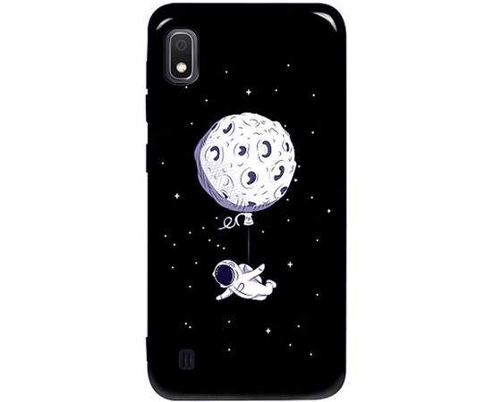 Придбати Чехол-накладка TOTO Pure TPU 2mm Print Case Samsung Galaxy A10 #47 Space Moon Black, image , характеристики, відгуки