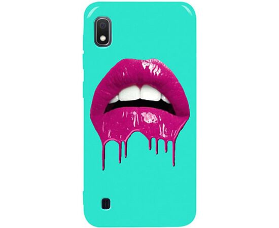 Придбати Чехол-накладка TOTO Pure TPU 2mm Print Case Samsung Galaxy A10 #32 Lips Mint, image , характеристики, відгуки